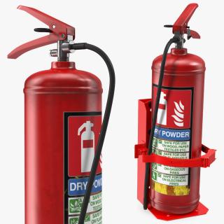 3D Heavy Duty Marine Bracket with Fire Extinguisher model