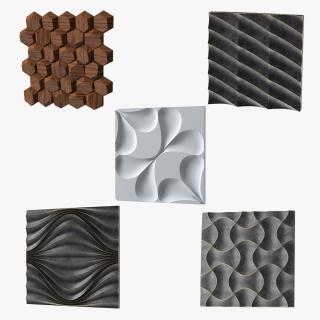 Wall Panels Collection 3 3D model