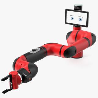 Sawyer Black Edition Collaborative Robot Rigged 3D