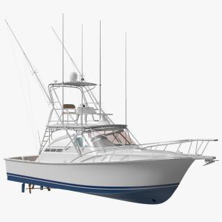 Henriques 35 Express Blue New Fishing Boat 3D