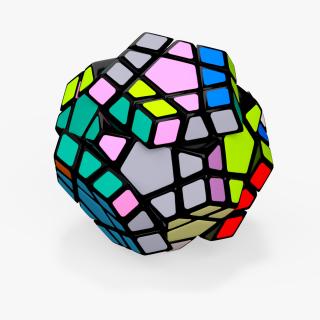 3D model Rubik Megaminx Puzzle Unsolved