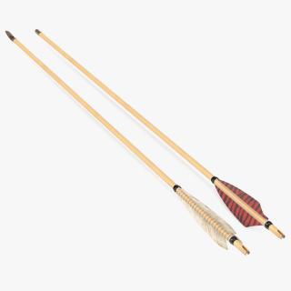 3D Wooden Bow Arrows Set