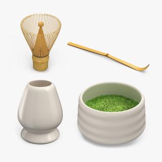 Traditional Utensil For Matcha Tea Collection 2 3D