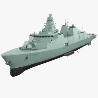 Modern Guided Missile Frigate 3D model