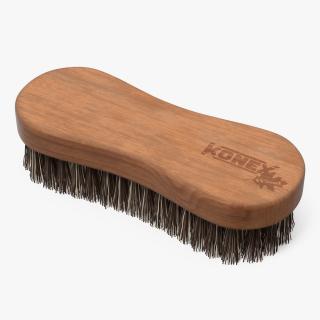 Konex Nylon Fiber Cleaning Brush Dark Wood 3D