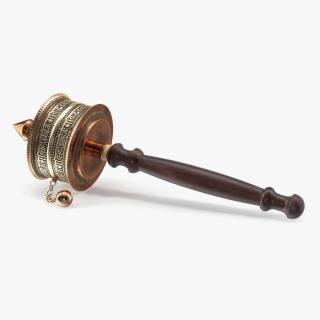 3D Tibetan Buddhist Prayer Wheel-Copper Base