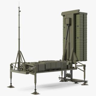 3D Air Defense Missile System Armed Position