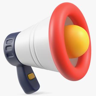 3D model Megaphone Loudspeaker Stylized Icon