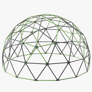 3D model Playground Kids Climbing-Dome Green