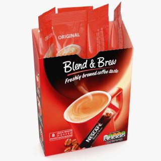 3D Nescafe Blend and Brew Box Opened model