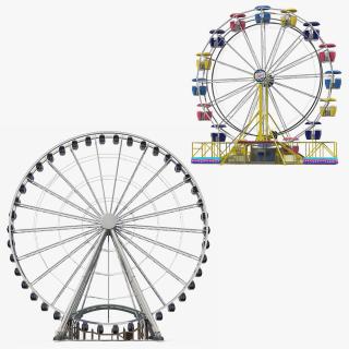 Ferris Wheels 3D Models Collection 3D model