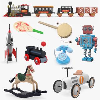 3D Retro Toys Collection 4 model