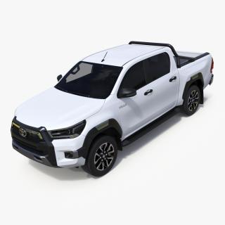 3D Toyota Hilux 2022 White model