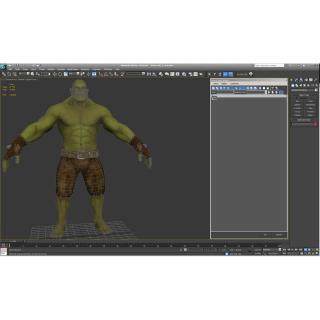 3D Green Orc 2