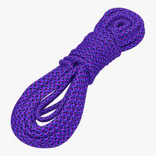 3D model Rock Climbing Rope Purple