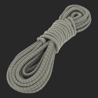 3D Rock Climbing Rope Blue model