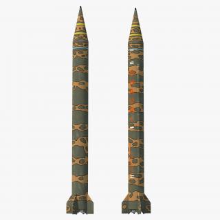 Ballistic Missile 3D Model Ghauri Pakistan 3D