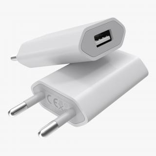 3D Apple 5W USB Power Adapter