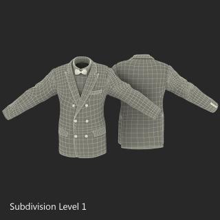 3D Mens Suit Jacket 6 model