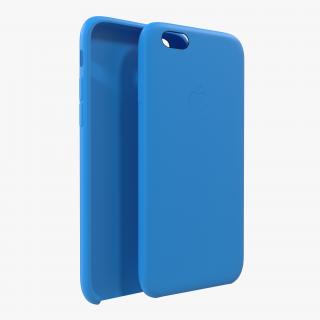 iPhone 6 Silicone Case Blue 3D