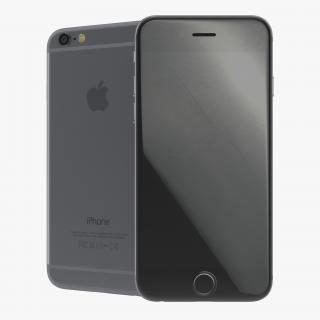 3D iPhone 6 Space Gray 2