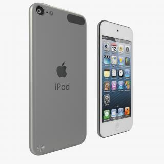 iPod Touch Silver 3D