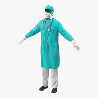 3D model Surgeon Dress 2