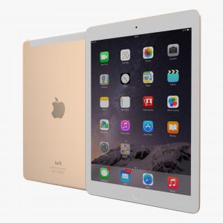 3D model iPad Air 2 3G Gold 2