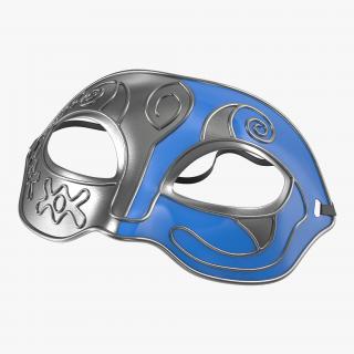 3D model Masquerade Mask Blue