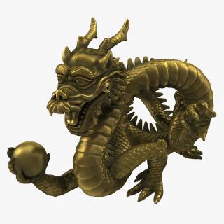 3D Chinese Dragon Statue