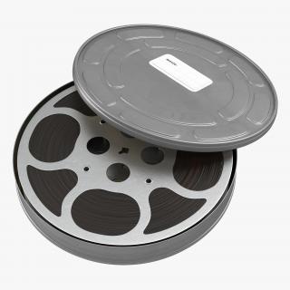 3D model Video Film Reel in Case 2