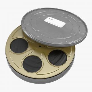 3D model Video Film Reel in Case 3