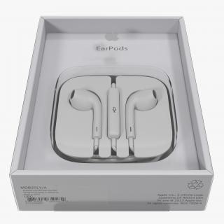 3D model Apple EarPods with Remote and Mic Folded