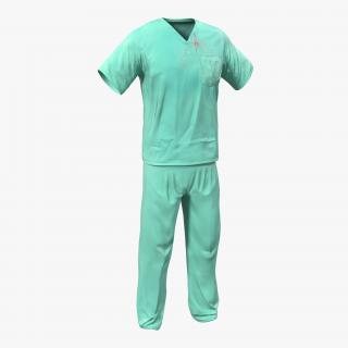 Surgeon Dress 19 with Blood 3D