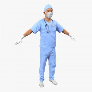 3D Male Surgeon Asian model