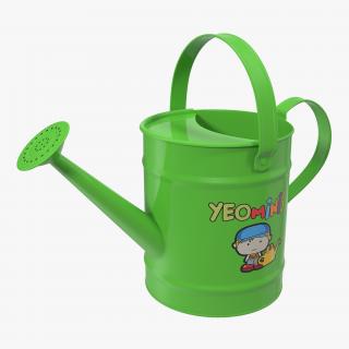 3D Kids Watering Can Green model