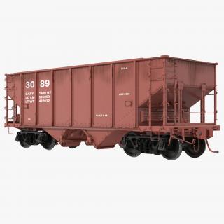 3D Railroad Wagons Collection