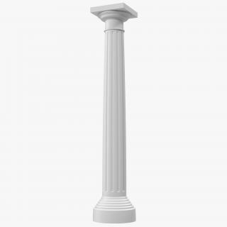 3D Doric order Column model