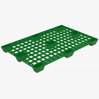 Reusable Plastic Pallet Green 3D model