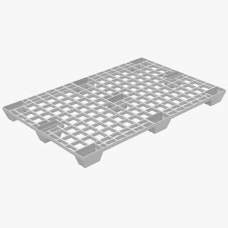 Plastic Pallet 2 White 3D