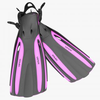 3D model Oceanic Viper Fins Violet