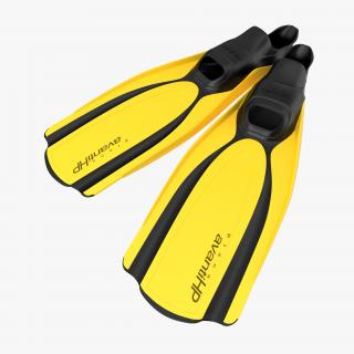 3D Swim Fins 2 Yellow model