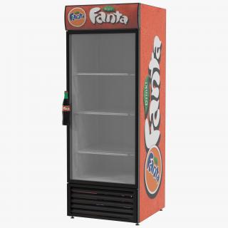 3D Refrigerator Fanta model