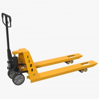 3D Pallet Jack Yellow model