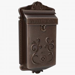 3D Vintage Wall Mount Mailbox