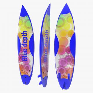 Surfboard Shortboard 3 3D