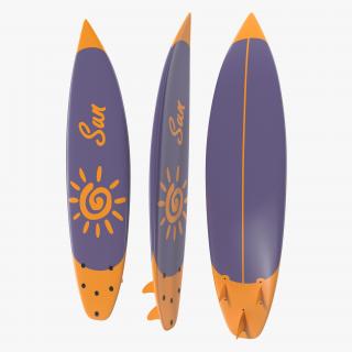 3D model Surfboard Shortboard