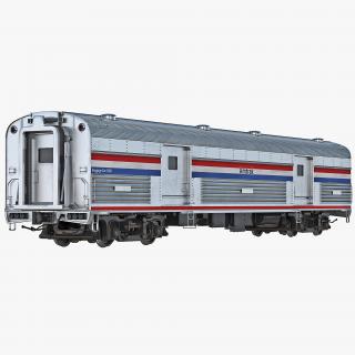 Railroad Amtrak Baggage Car 2 3D model