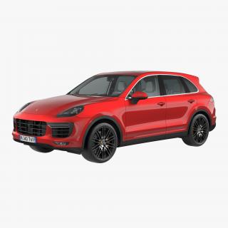 Porsche Cayenne Turbo S 2015 Simple Interior 3D model