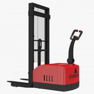 Electric Walkie Stacker Red 3D